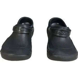 CROCS SPECIALIST 1 VENTED BLACK WORK COMFORTABLE CLOGS SZ 10 Crocs Adult Specialist II Clogs Work Shoes, Black, W12/M10  main image 2